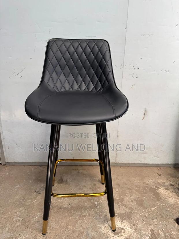 Black Bar Stool - main view
