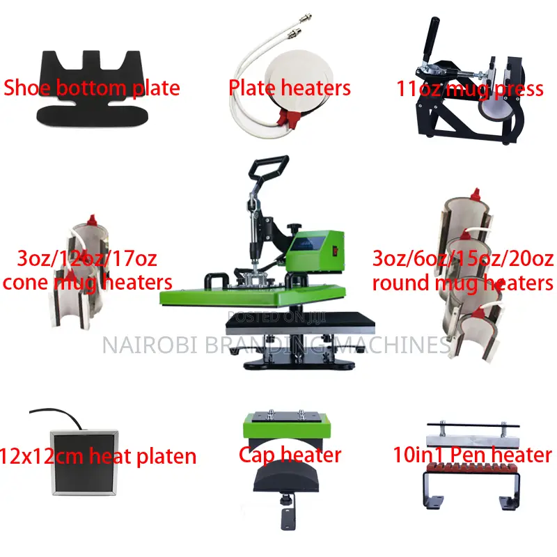 Multifunctional Heat Transfer Cap/Mug/ T -Shirt Printing 15 in 1