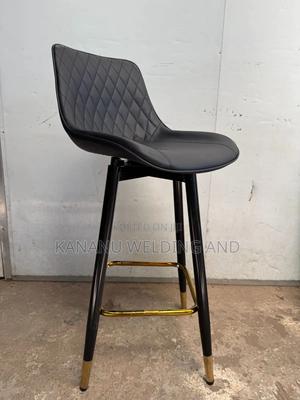 Black And Gold Stand Kitchen Stool - main view