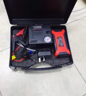 Emergency Car Jump Starter Kit With Air Pump, Powerbank
