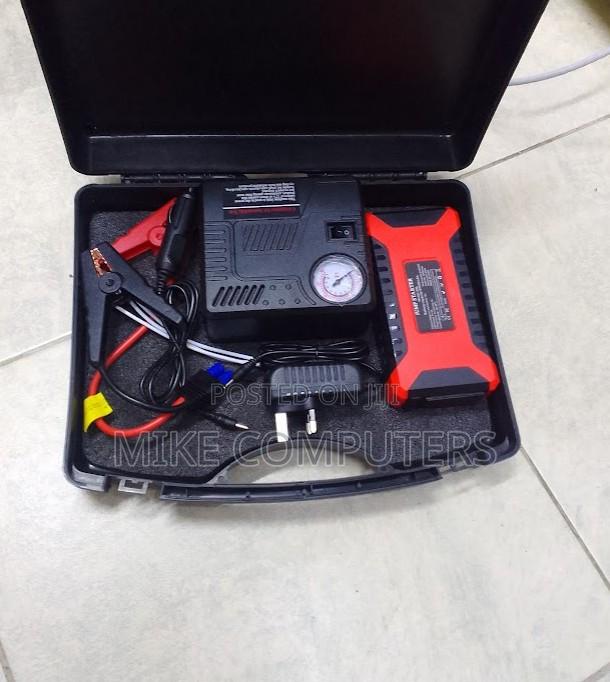 Emergency Car Jump Starter Kit With Air Pump, Powerbank