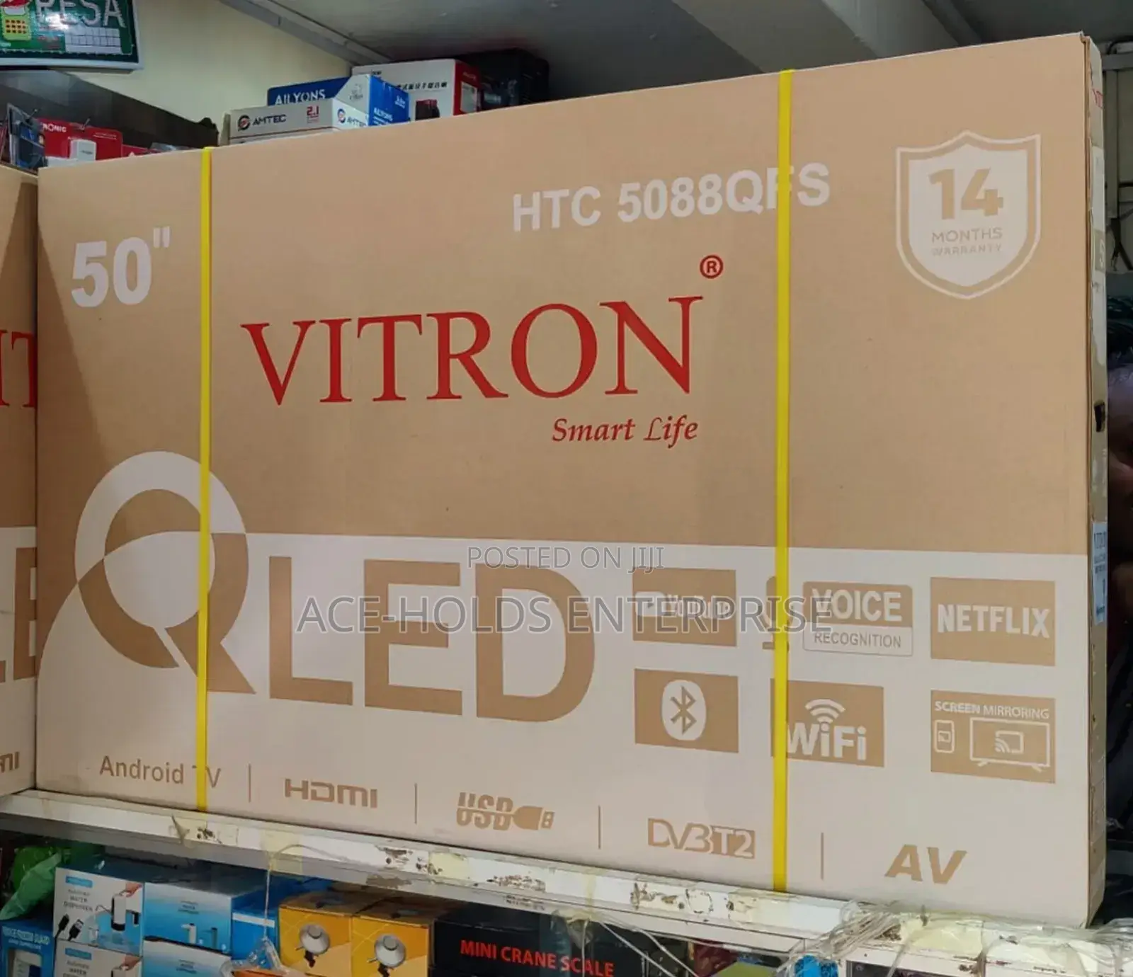 Vitron 50" Qled Smart Android Tv – Ultra Hd | Wifi | Netflix Youtube