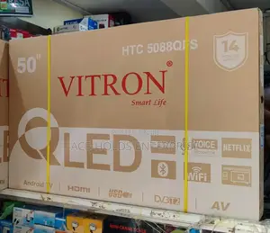Vitron 50" Qled Smart Android Tv – Ultra Hd | Wifi | Netflix Youtube