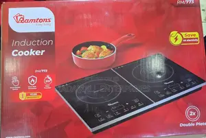 Ramtons Double Induction Cooktop + Free Cooking Pan – Sleek, Powerful
