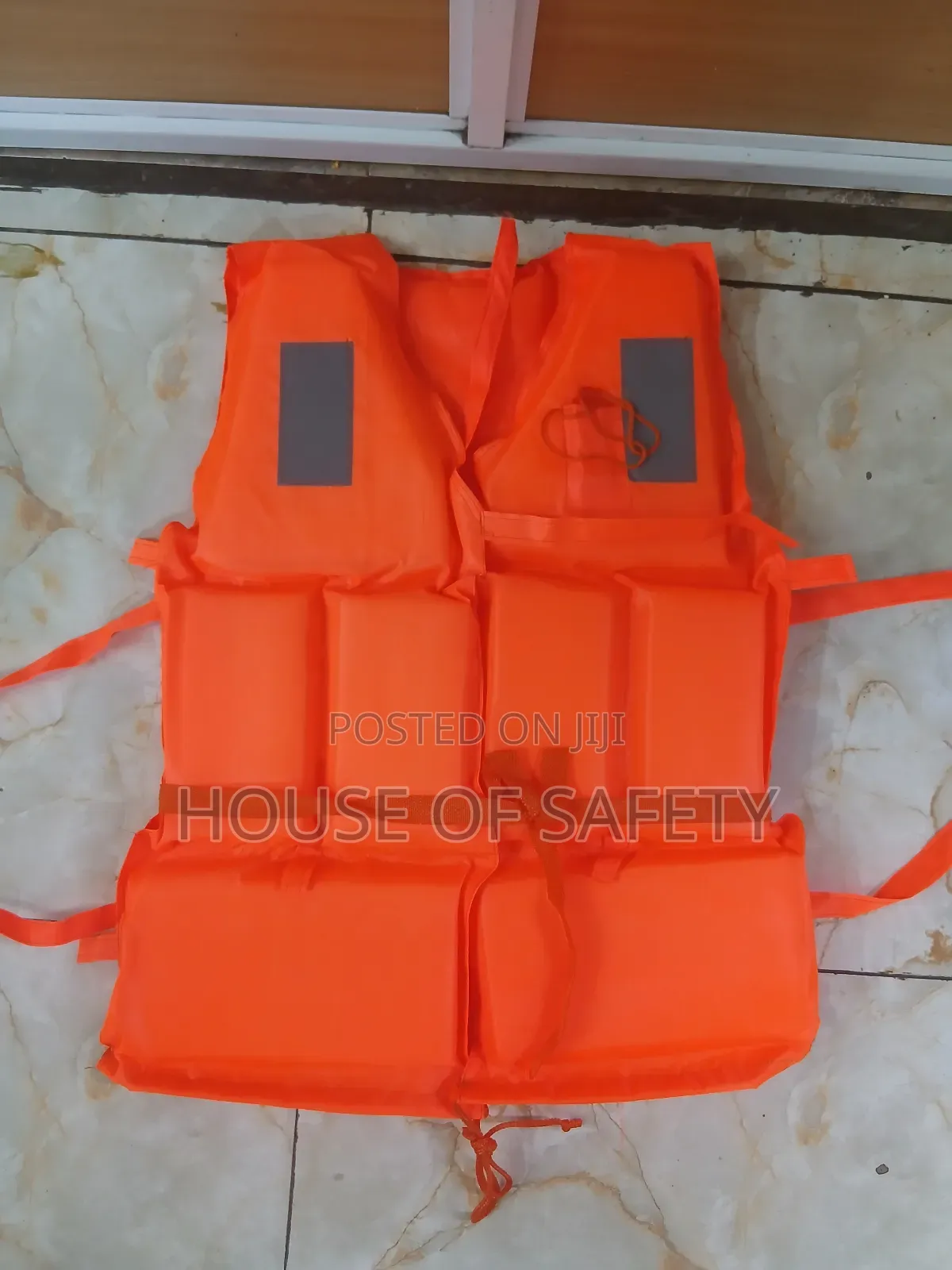 Orange Safety Reflectors Jacket Life Saver