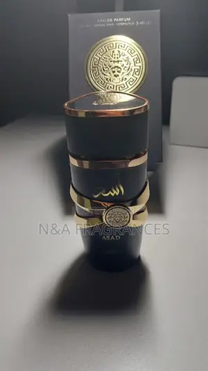 Asad Black by Lattafa – 100ml Edp – Strong Vanilla Amber Beast