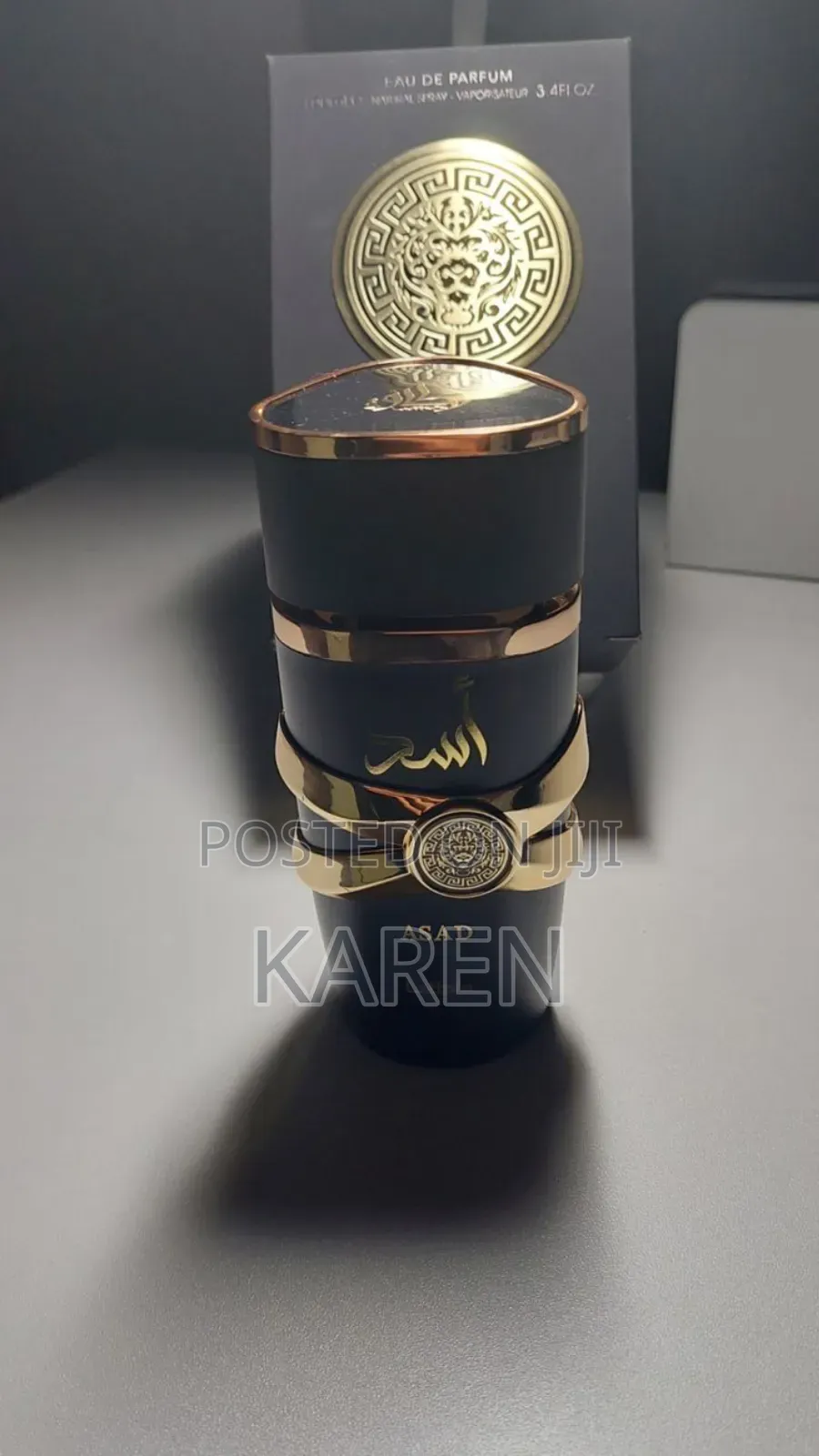 Asad Black by Lattafa – 100ml Edp – Strong Vanilla Amber Beast