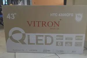 Vitron 43" Qled Smart Android Tv – Ultra Hd | Frameless | Wifi Enabled