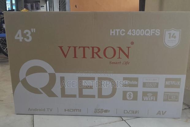 Vitron 43" Qled Smart Android Tv – Ultra Hd | Frameless | Wifi Enabled