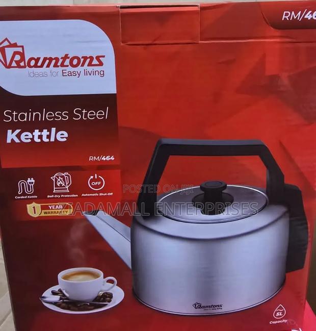 Ramtons 5l Electric Kettle – Big Capacity, Fast Boil