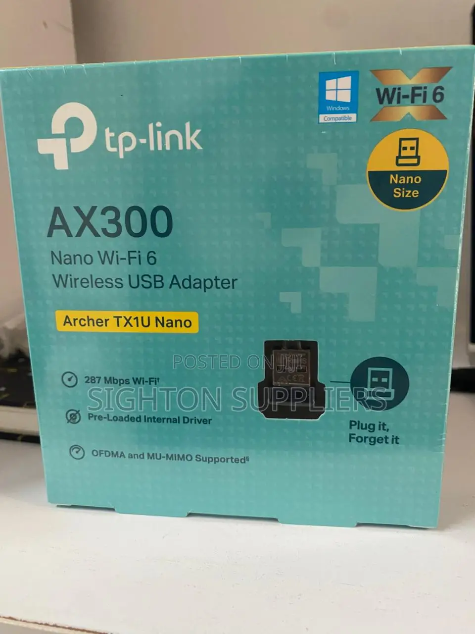 Tp-Link Archer Tx1u Nano Ax300 Wi-Fi 6 Wireless Usb Adapter 300 MBPS