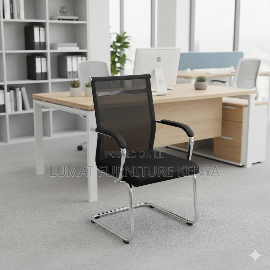 Metal Frame Mesh Guest Chair