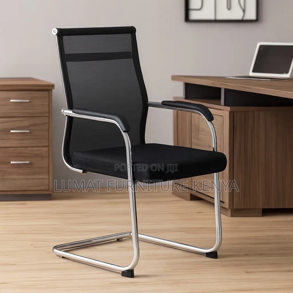 Metal Frame Mesh Guest Chair