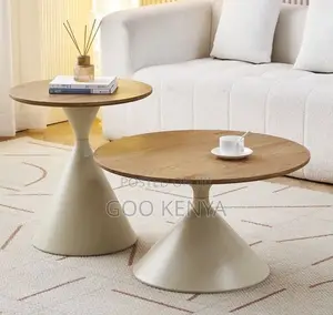 Home Table; Modern Round Metal Side Table Set for Home Living Room