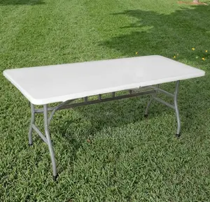 Home Table; Portable Plastic Folding Table for Home, Patio, and Events