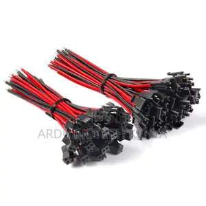 JST Sm 2-Pin Connector Cable | 10cm Male-Female Plug Socket