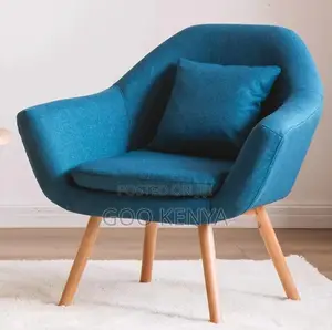 Home Chair; Elegant Wooden-Leg Accechair for Home Interiors