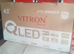 Vitron 43" Qled Smart Android Tv – Ultra Hd | Frameless Design