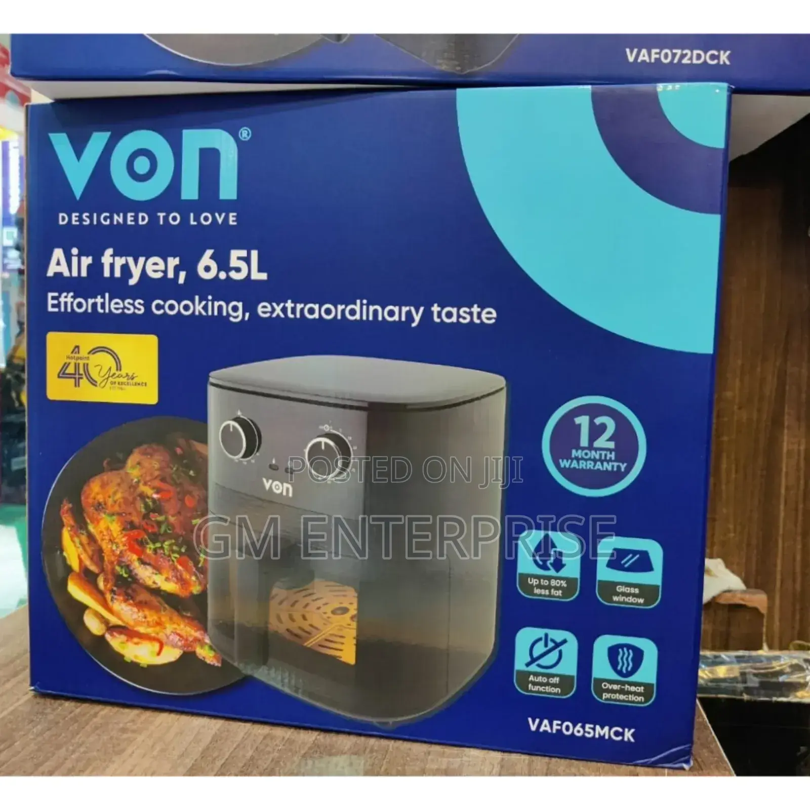 Von Air Fryer 6.5litres Manual