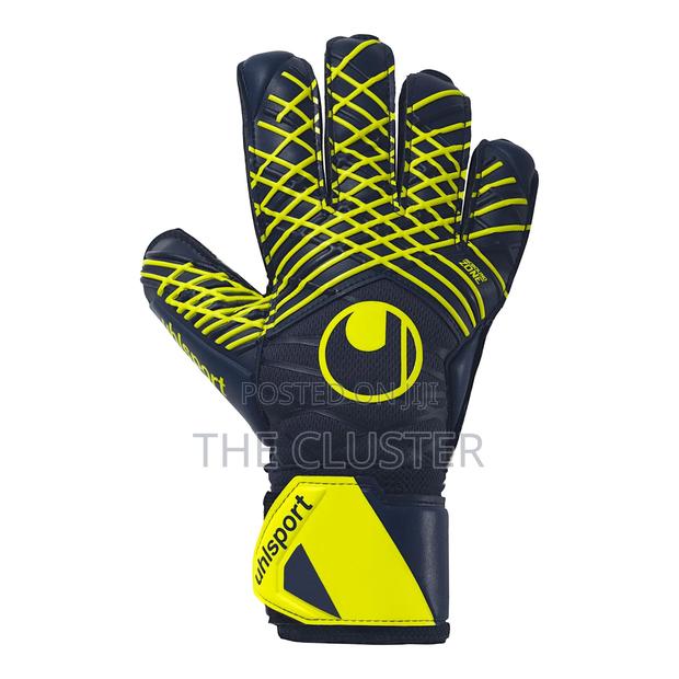 Black Uhlsport Goalkeeper Gloves - thumbnail 2
