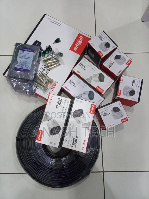 Dahua CCTV Camera 8 Channel Complete Installation CCTV Full Package