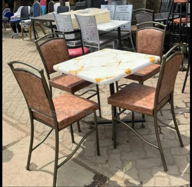 Brown Hotel Set With Square Table