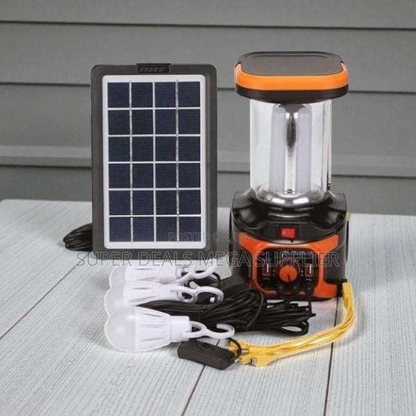 Solar Home Lighting System With Torch, 3w Led Bulbs and Fm Radio