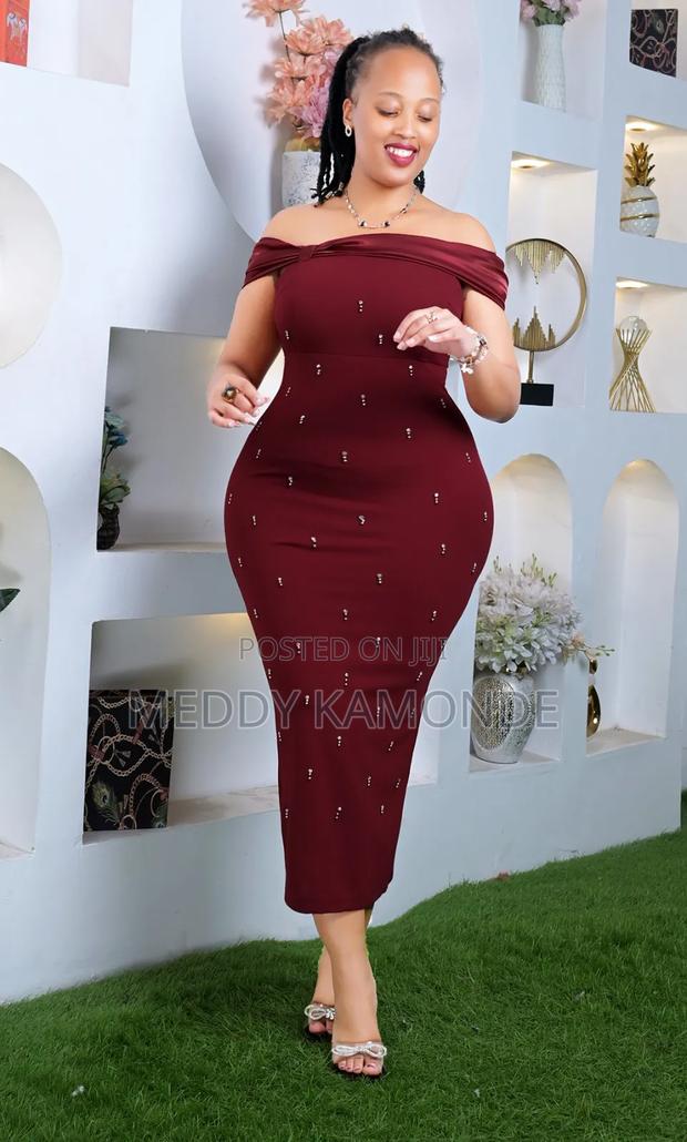Designer Maroon Wedding/Church Long Dress Long