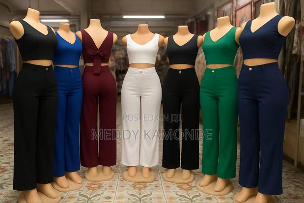 Maroon 2pc Trouser Set - thumbnail 2