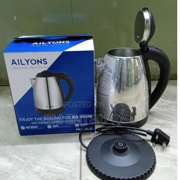 *Ailyons 1.8ltrs Stainless Steel Kettle