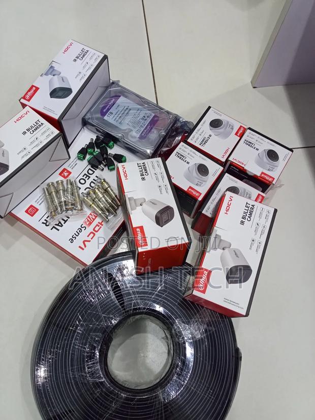 Complete Dahua 8 Cameras Channel CCTV Package 2mp Camera Accessories - thumbnail 3