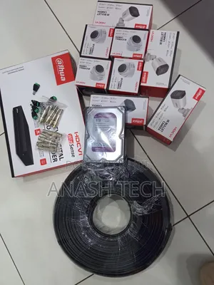 Super Dahua 4 Channel Kit CCTV Cameras Full Kit Security + 500gb HDD
