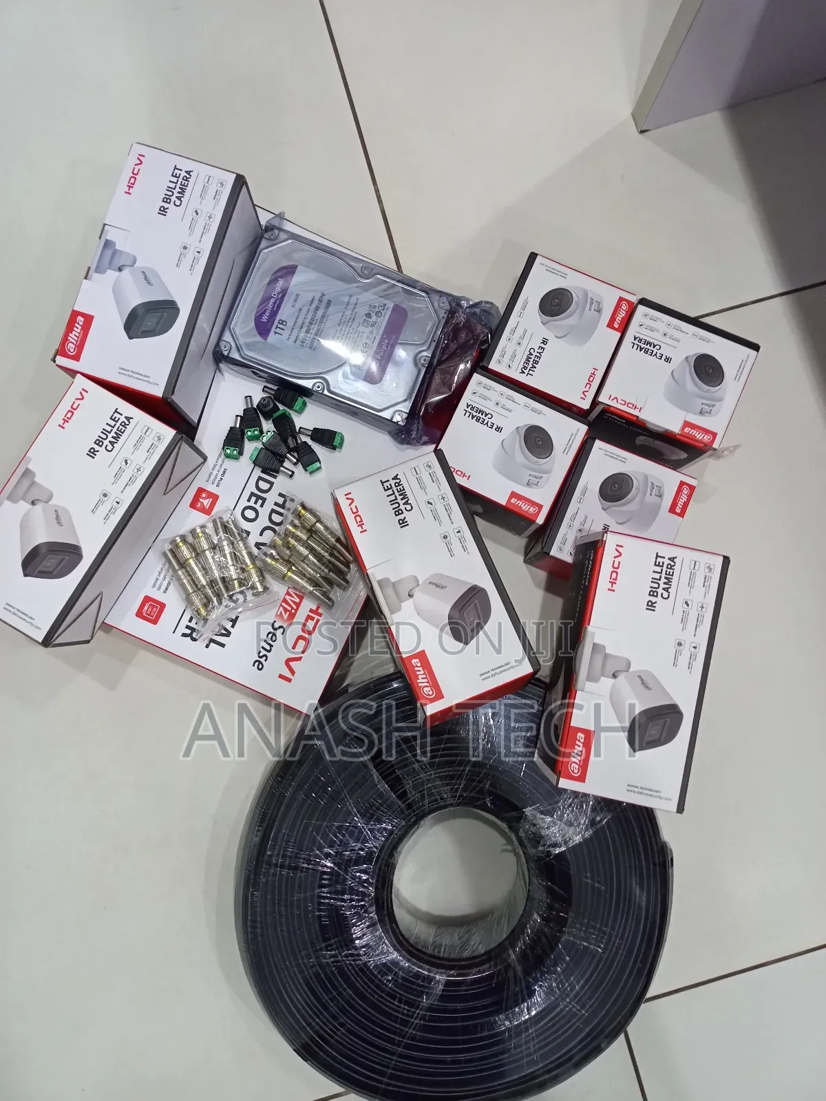 Customised 8 Channel Dahua Camera Package With 8 Cameras