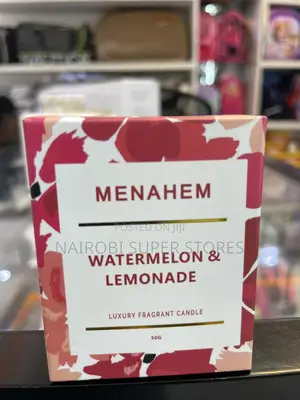 Menaham Luxury Candle – Watermelon Lemonade Scent