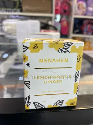 Menaham Luxury Candle – Lemongrass Ginger Scent (50g)
