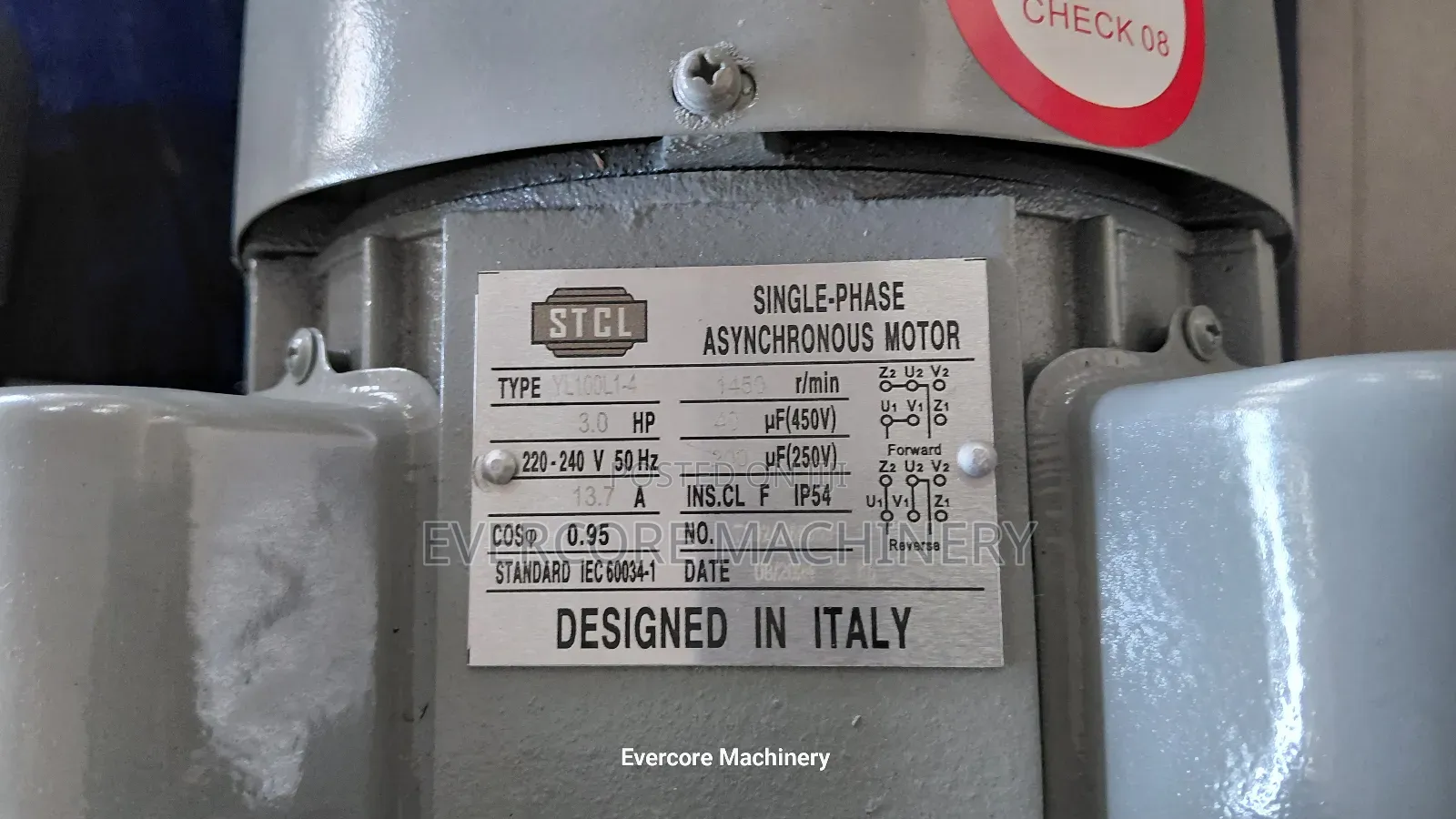 STCL Italy 3hp Electric Single Phase Motor
