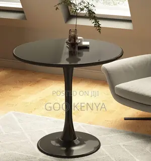 Home Table; Metal Base Table – Easy Assembly Round Marble Design