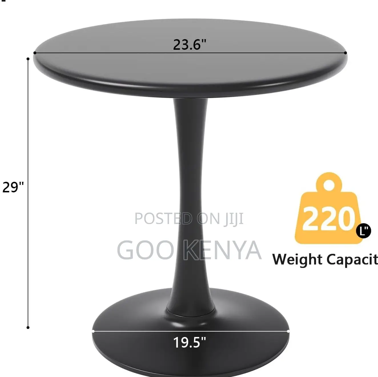 Home Table; Metal Base Table – Easy Assembly Round Marble Design