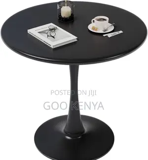 Home Table; Metal Base Table – Easy Assembly Round Marble Design