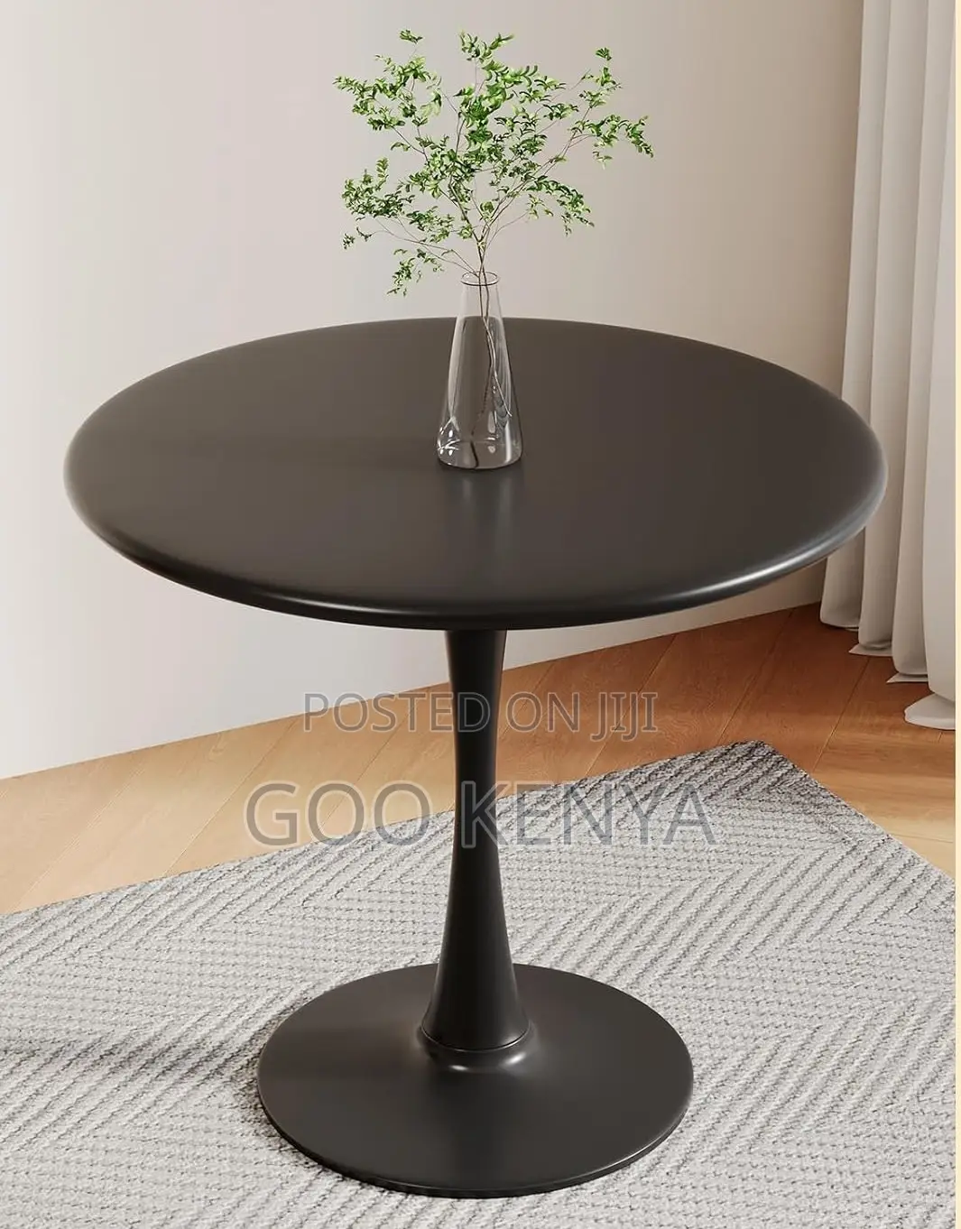 Home Table; Metal Base Table – Easy Assembly Round Marble Design