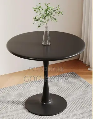 Home Table; Metal Base Table – Easy Assembly Round Marble Design