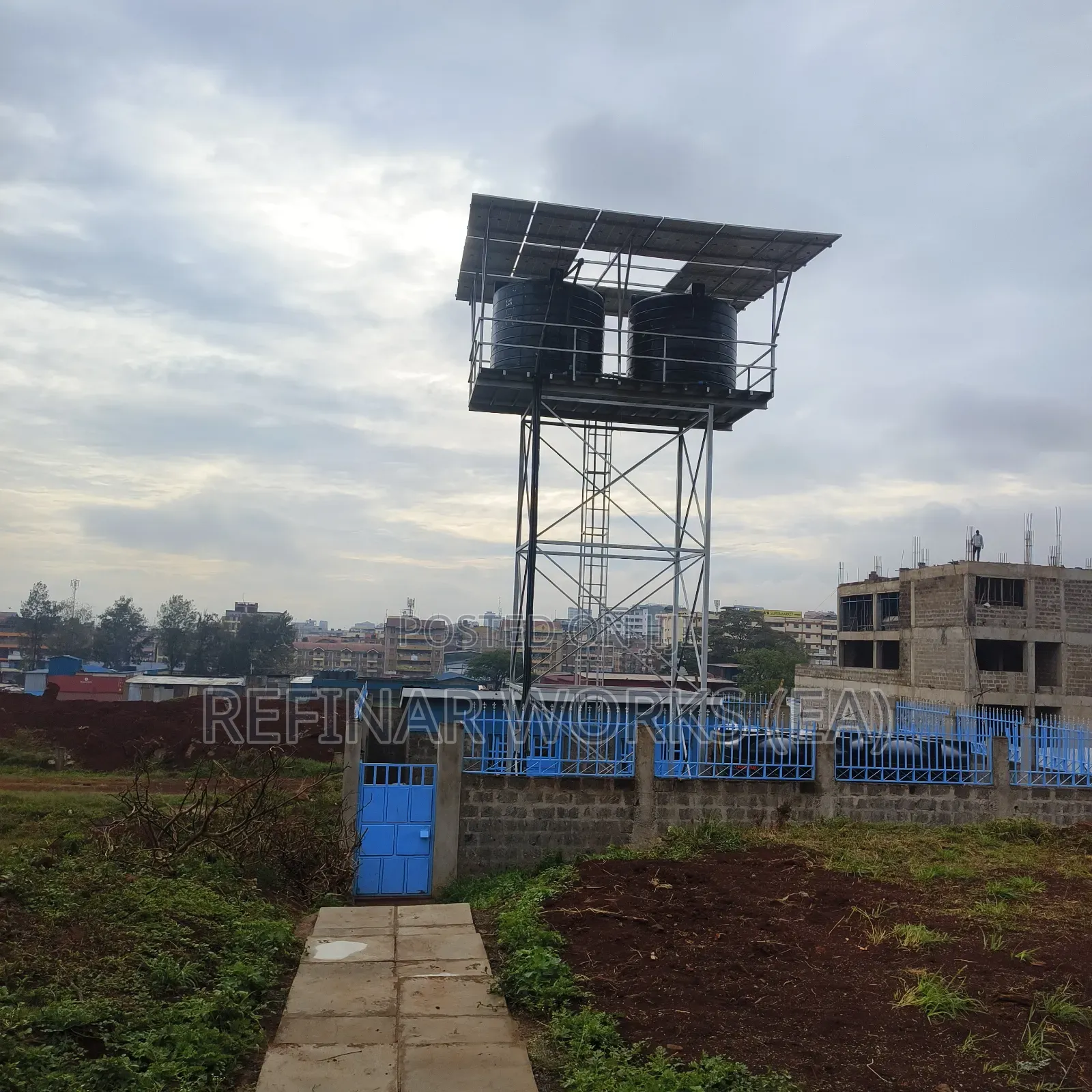 Industrial-grade Steel Towers For Large Water Tanks