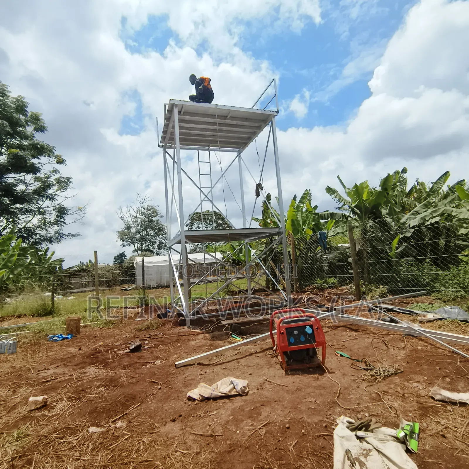 Industrial-grade Steel Towers For Large Water Tanks