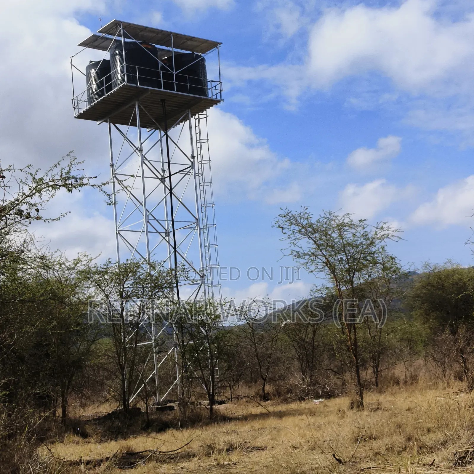 Industrial-grade Steel Towers For Large Water Tanks