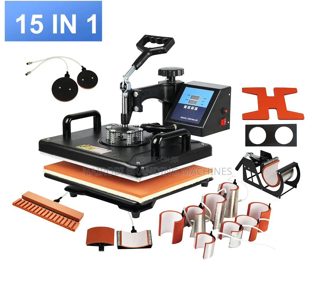 15 in 1 Combo Sublimation Pen Mug Tshirt Plate Heat Press Machine