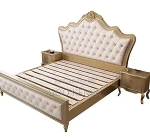 Home Bed; High-Grade Upholstered Queen Bed With Storage Solution