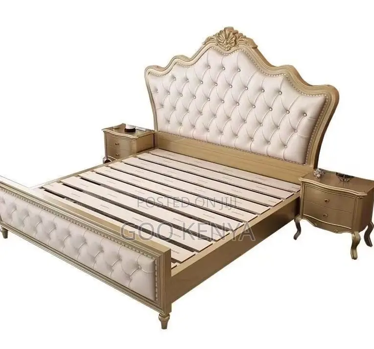 Home Bed; High-Grade Upholstered Queen Bed With Storage Solution