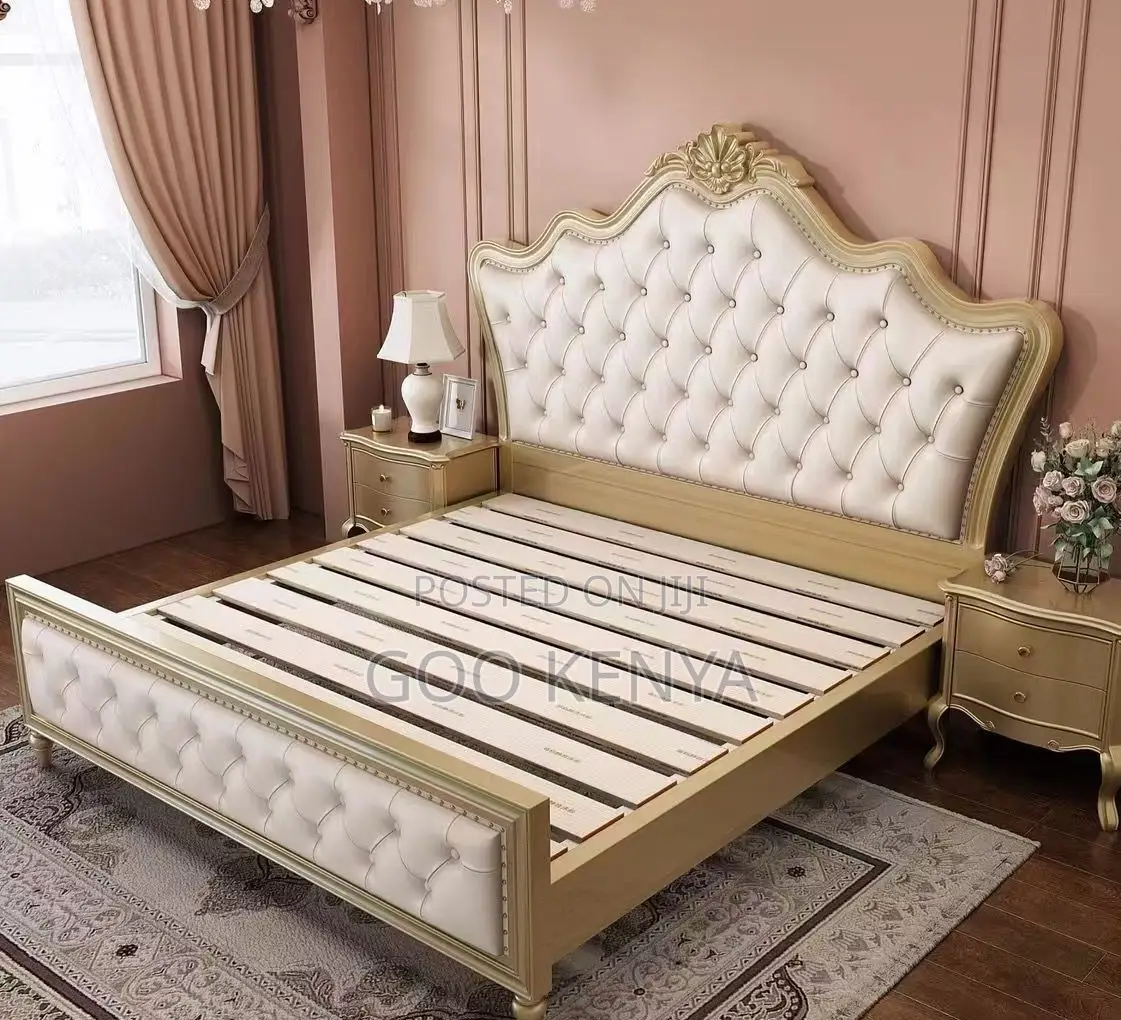 Home Bed; High-Grade Upholstered Queen Bed With Storage Solution
