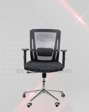 The Barn Origin Mid-Back Chrome Chair| for Clean, Professional Offices