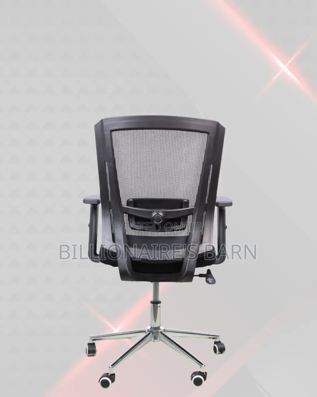 The Barn Origin Mid-Back Chrome Chair| for Clean, Professional Offices
